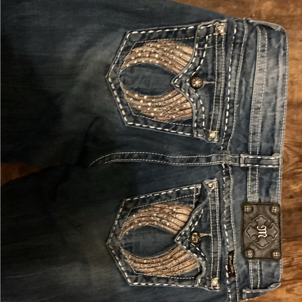 Miss me angel wings straight jeans 29